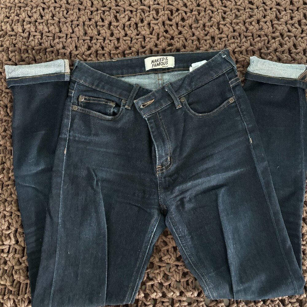Naked & Famous Skinny Jeans Dark Wash